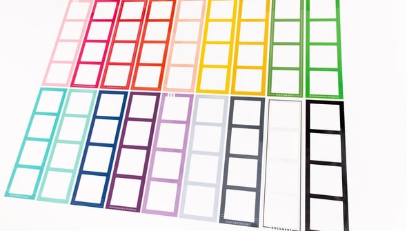 Color Theory Filmstrip Frames Rainbow Kit gallery