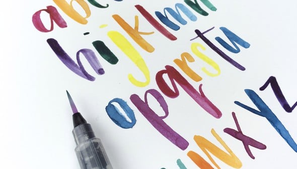 Lettering with Watercolor gallery