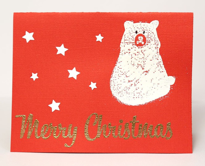 Christmas Bear card