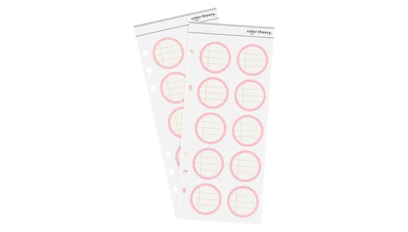 Color Theory Circle Ledger Label Stickers - Pink Lemonade gallery