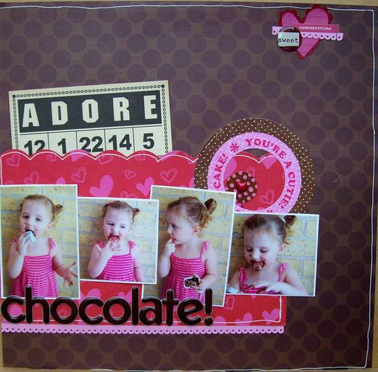 Chocolate! *Hanna's scraplift challenge*