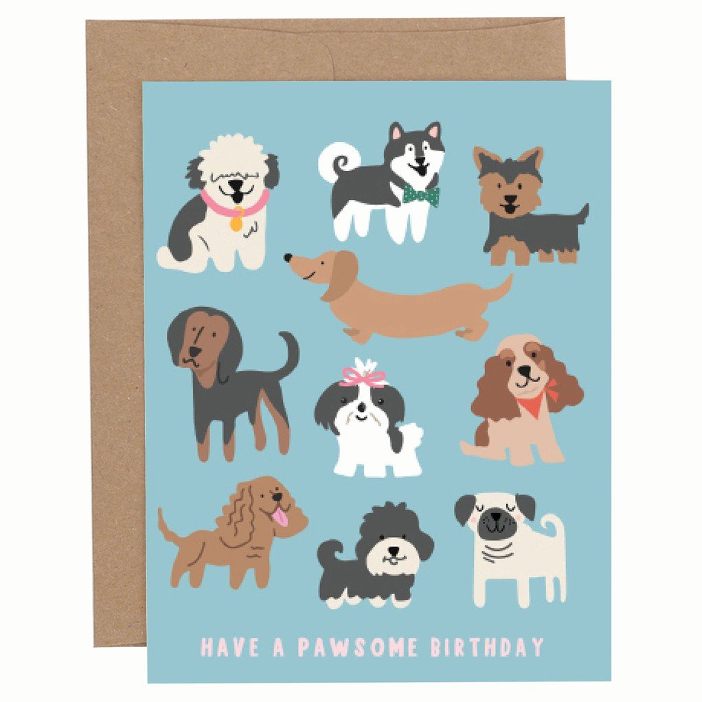 Have a Pawsome Birthday Greeting Card item