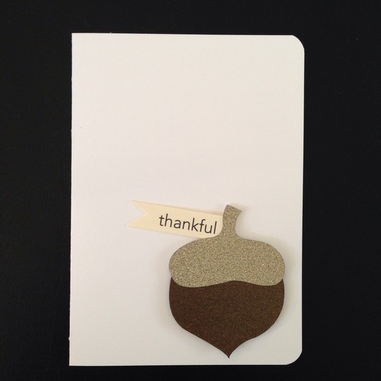 simple Fall thank you note