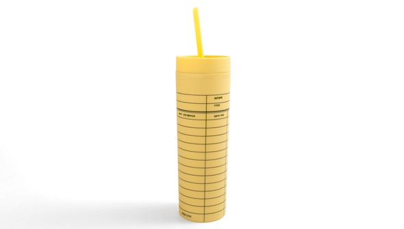 Yellow Library Card 16oz Tumbler gallery