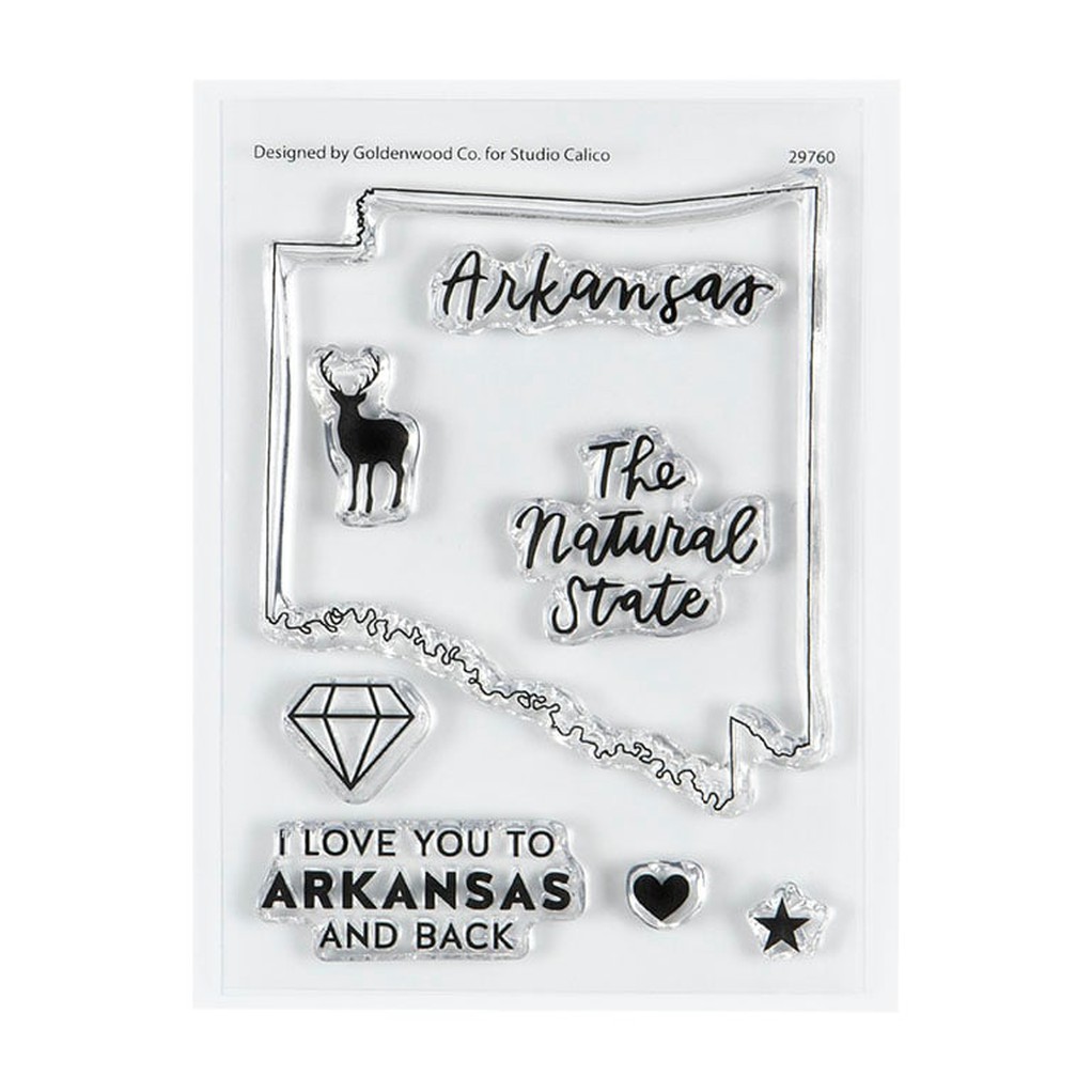 Stamp Set : 3x4 I Love Arkansas by Hello Forever item