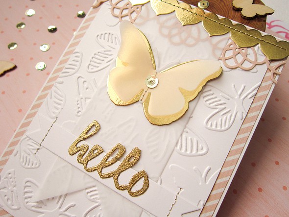 gold butterfly card by Alina gallery