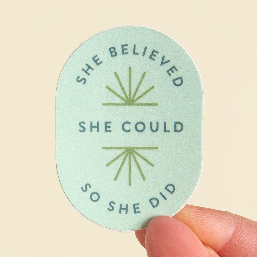 She Believed She Could Decal Sticker item