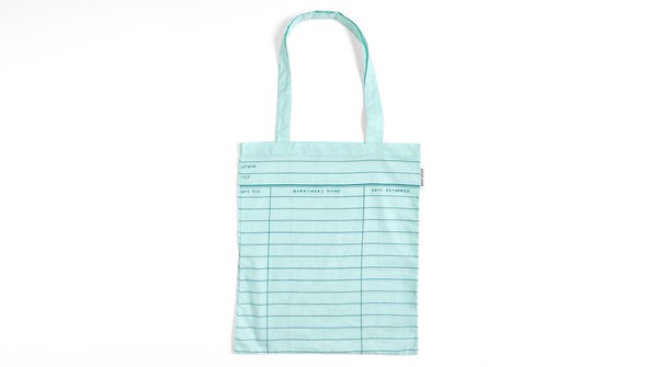 Sky Blue Library Card Lightweight Foldable Tote Bag gallery