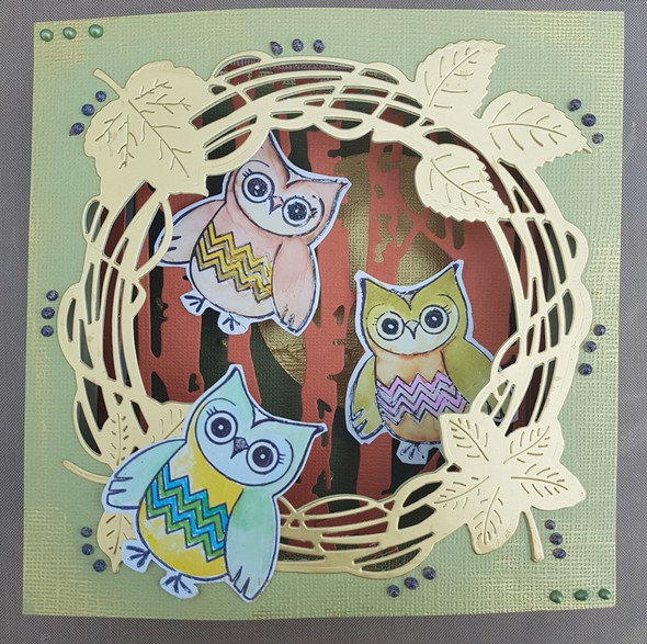 Owl be seeing you in Paste & Gel Basics gallery