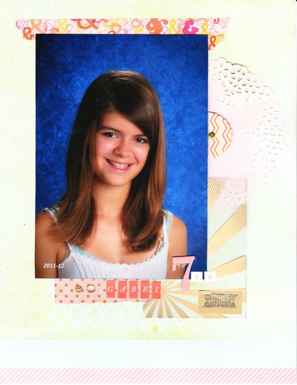 Gabbi 7th grade school photo