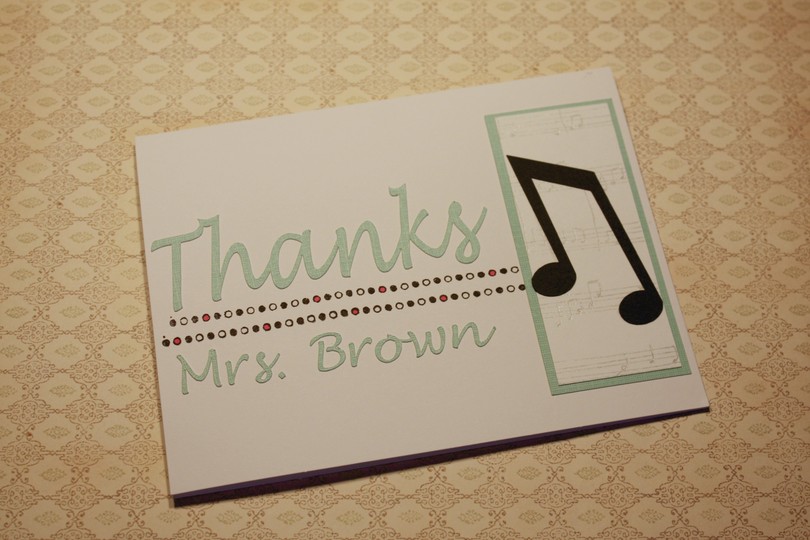 Musical Thank You Card
