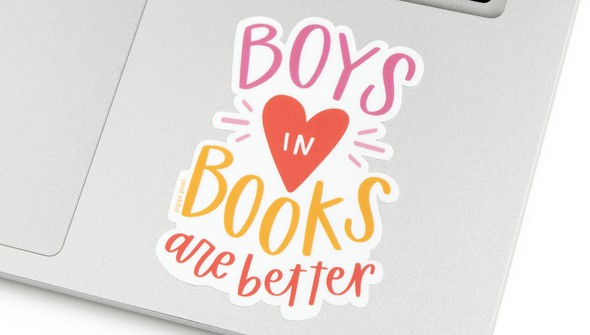 Boys in Books Decal Sticker gallery