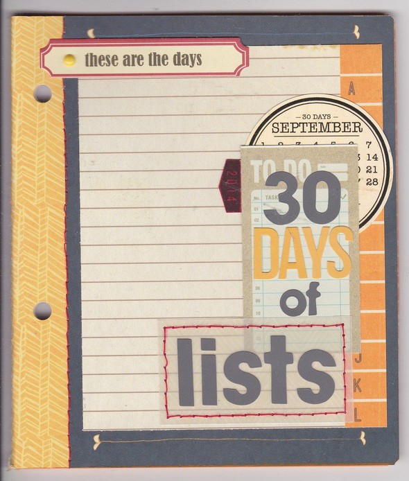 30 Days of Lists (cover) by penny gallery