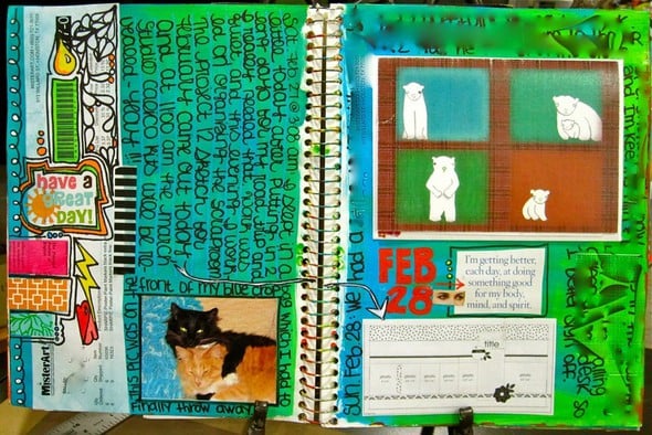 Daily Art Journal - Feb 7 and 8, 2010 by ravenea gallery