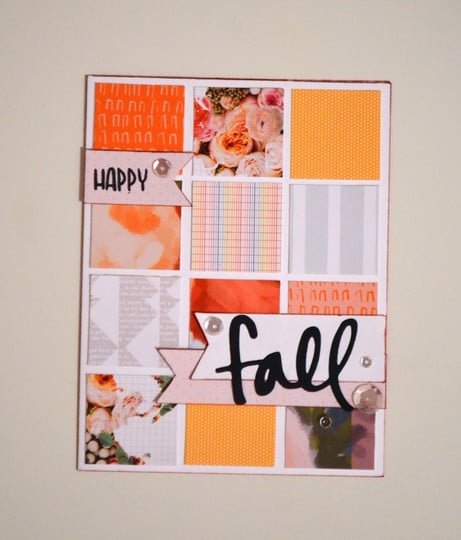 Happy fall grid card original