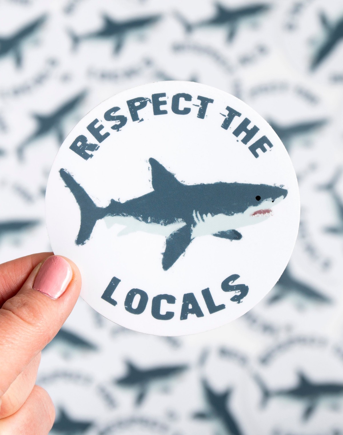 Respect The Locals Decal Sticker item