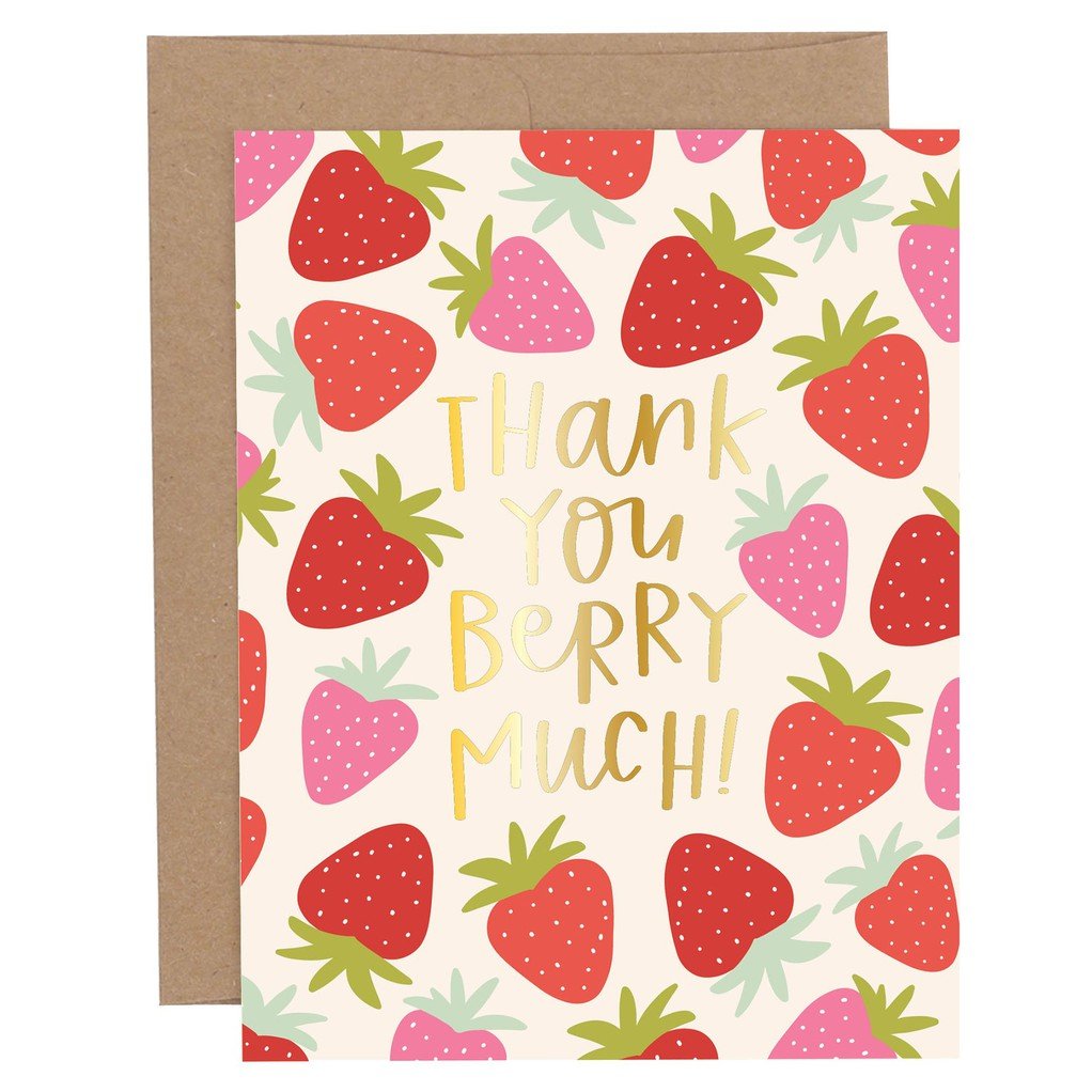 Thank You Berry Much Greeting Card item