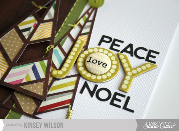 Peace, Love, Joy, Noel Card by kinsey gallery