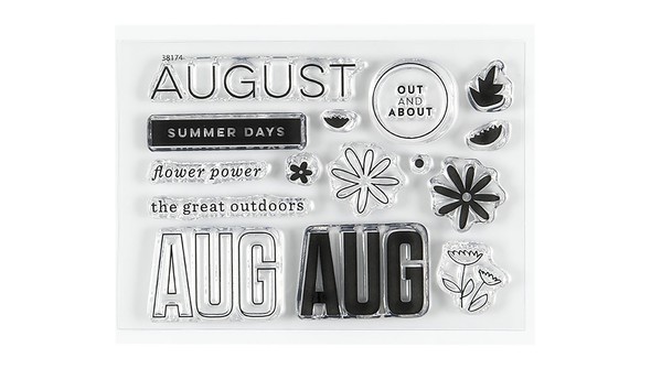 Stamp Set : 3x4 August Monthly Series by Goldenwood Co gallery