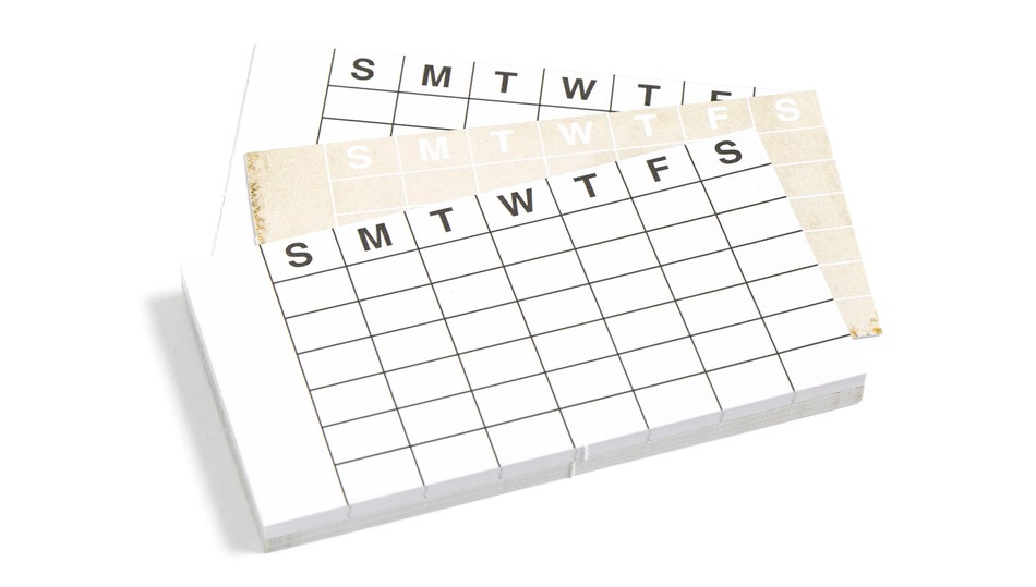 Calendar Notepad - 2×3.75 White & Aged - Heidi Swapp Shop