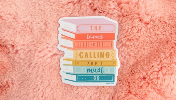 The Library is Calling Decal Sticker gallery