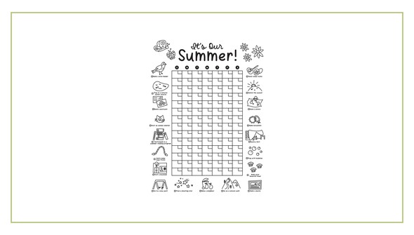 It's Our Summer Undated Printable Calendar Poster gallery