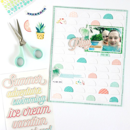 Play in the sunshine scrapbooking layout 1 original