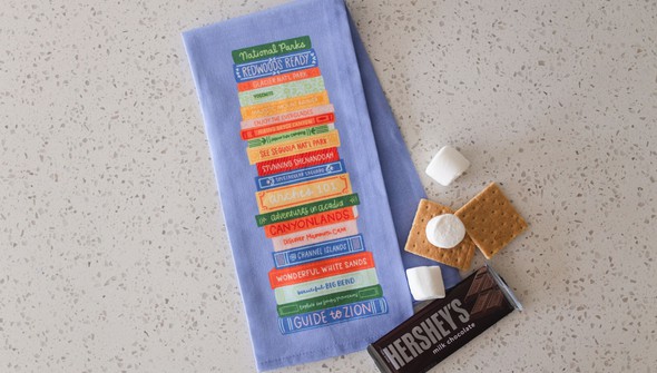 National Parks Book Stack Tea Towel  gallery