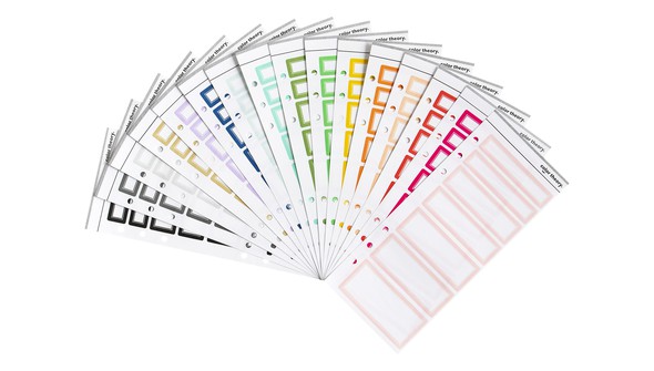 Color Theory 3x8 Label Stickers Rainbow Bundle gallery