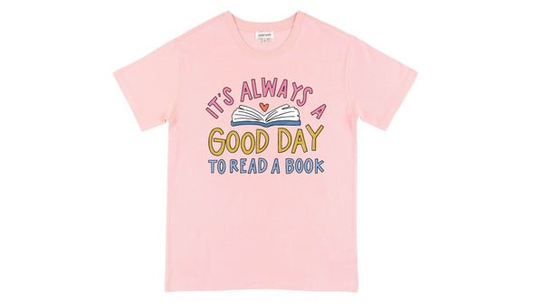 It's Always A Good Day To Read A Book - Pippi Tee - Blush gallery