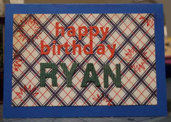 happy birthday ryan [WCMD: SC Stamp challenge]