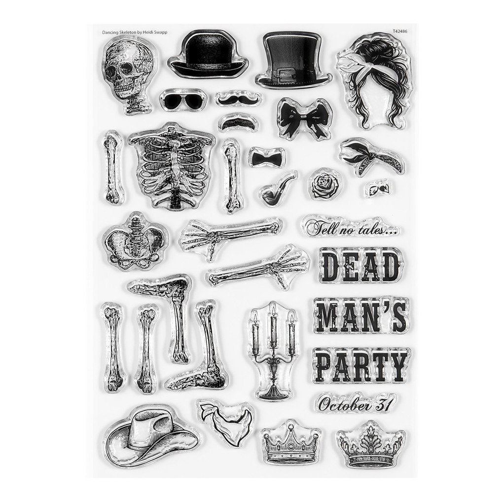 Stamp Set : 6×8 Ghost Stories Dancing Skeleton item