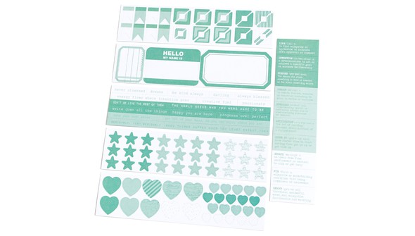 Color Collective Mini Sticker Booklet - Lagoon gallery