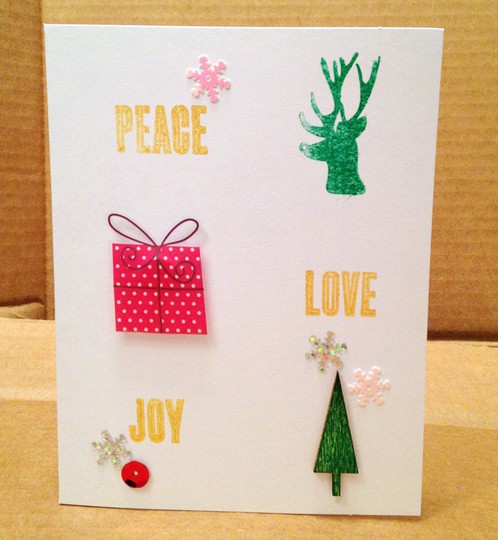 Peace Love Joy card