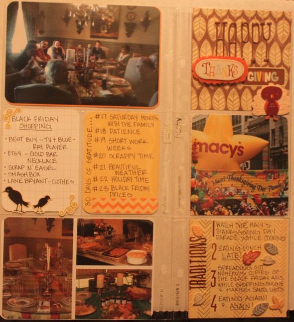 Project Life"Year 30" Week #23: "Thanksgiving" Insert by agtsnowflake gallery