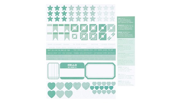 Color Collective Mini Sticker Booklet - Lagoon gallery