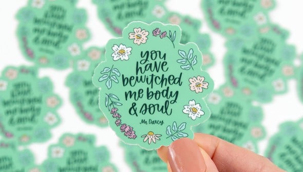 You Have Bewitched Me Pemberley Decal Sticker gallery