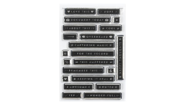 Stamp Set : 4x6 Word Blocks by Goldenwood Co gallery