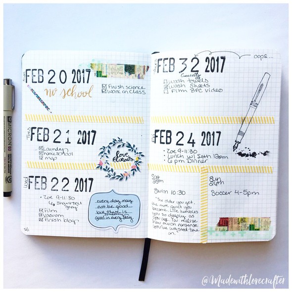 Mega date stamp/bullet journal by Triciaromo1123 gallery