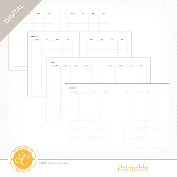 Hello Forever Digital Printable Planner Pages gallery