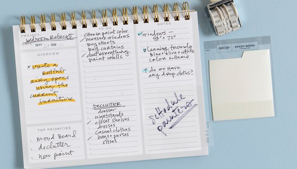 Tabbed Transparent Sticky Notes - Clear gallery
