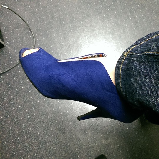 TARDIS blue shoes