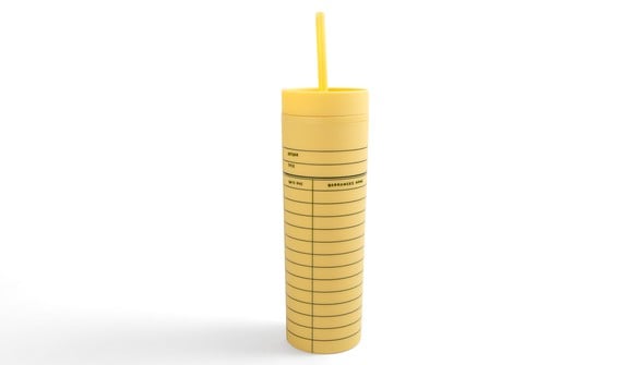 Yellow Library Card 16oz Tumbler gallery