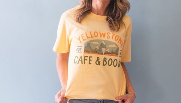 Yellowstone Cafe and Books - Pippi Tee - Light Yellow gallery