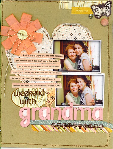 weekend with grandma *Scrapbok Trends May 2009*