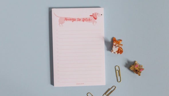 Things To Fetch Dog Notepad gallery