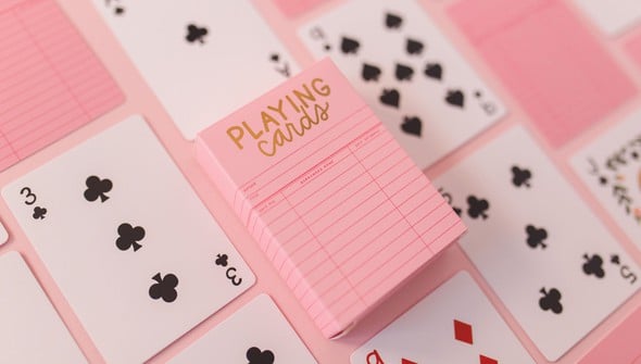 Pink Library Card Deck Of Playing Cards gallery