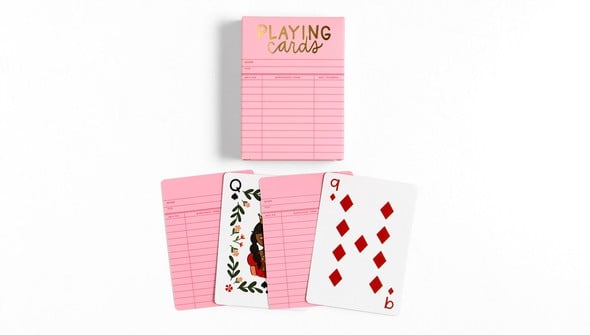 Pink Library Card Deck Of Playing Cards gallery