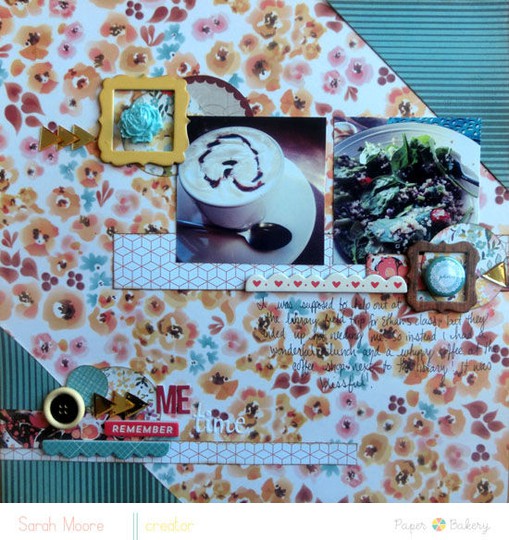 Jan paper bakery scrapbook kit mixed media kit mist sarah moore