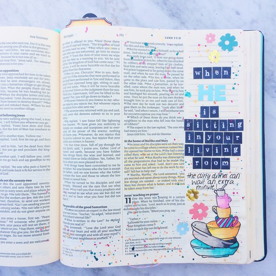 Bible Art Journaling - Luke 10, 38-42 - Martha and Mary